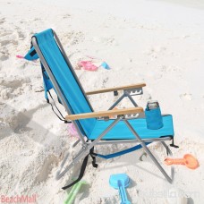 Deluxe Steel Backpack Chair Beach / Camping with Storage Pouch - Set of 2 Chairs